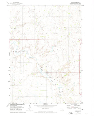United States Geological Survey Dante, SD (1972, 24000-Scale) digital map