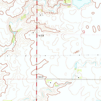 United States Geological Survey Dante, SD (1972, 24000-Scale) digital map