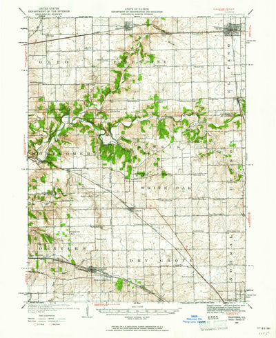 United States Geological Survey Danvers, IL (1927, 62500-Scale) digital map