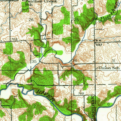 United States Geological Survey Danvers, IL (1927, 62500-Scale) digital map