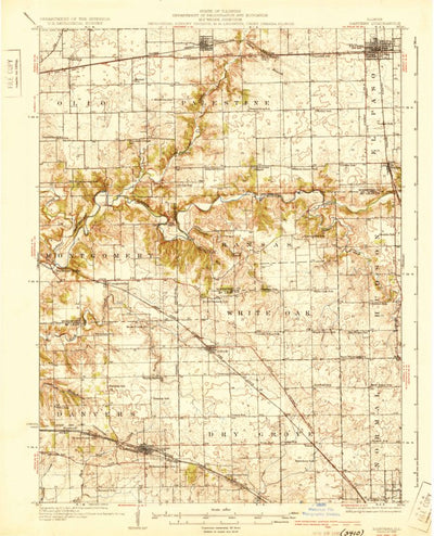 United States Geological Survey Danvers, IL (1930, 62500-Scale) digital map