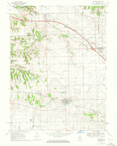 United States Geological Survey Danvers, IL (1970, 24000-Scale) digital map