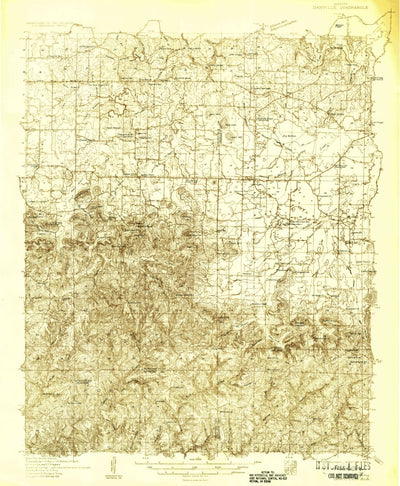 United States Geological Survey Danville, AL (1935, 48000-Scale) digital map