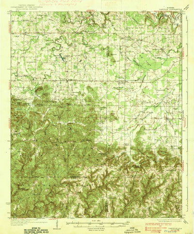 United States Geological Survey Danville, AL (1938, 62500-Scale) digital map