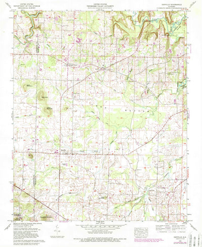 United States Geological Survey Danville, AL (1960, 24000-Scale) digital map