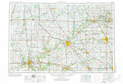 United States Geological Survey Danville, IL-IN (1953, 250000-Scale) digital map