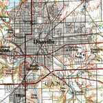United States Geological Survey Danville, IL-IN (1987, 100000-Scale) digital map