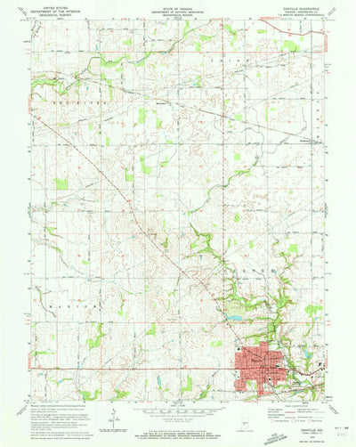 United States Geological Survey Danville, IN (1970, 24000-Scale) digital map
