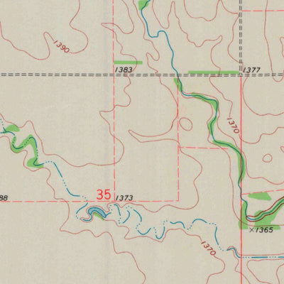 United States Geological Survey Danville, KS (1971, 24000-Scale) digital map