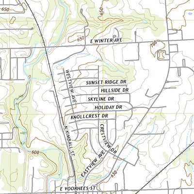 United States Geological Survey Danville NE, IL (2021, 24000-Scale) digital map
