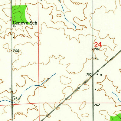 United States Geological Survey Danville NE, IL-IN (1950, 24000-Scale) digital map