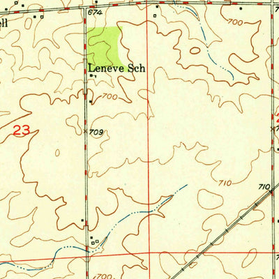 United States Geological Survey Danville NE, IL-IN (1951, 24000-Scale) digital map