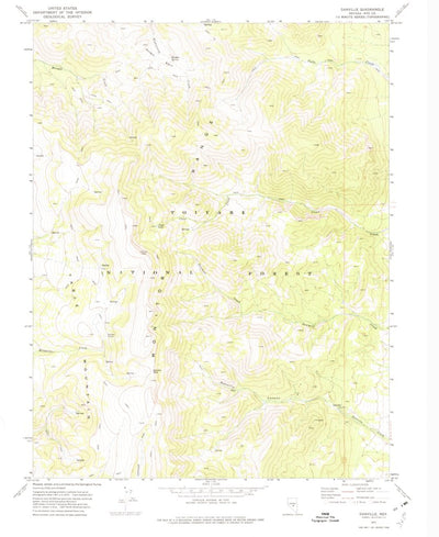 United States Geological Survey Danville, NV (1971, 24000-Scale) digital map