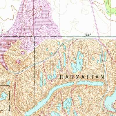 United States Geological Survey Danville NW, IL (1966, 24000-Scale) digital map