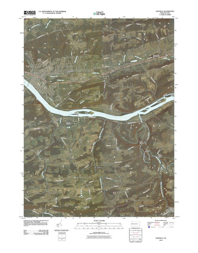 United States Geological Survey Danville, PA (2010, 24000-Scale) digital map