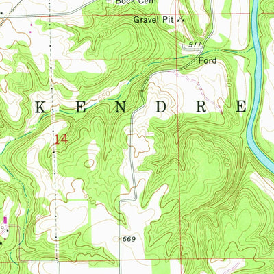 United States Geological Survey Danville SE, IL-IN (1966, 24000-Scale) digital map