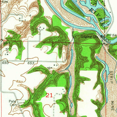 United States Geological Survey Danville SW, IL (1949, 24000-Scale) digital map
