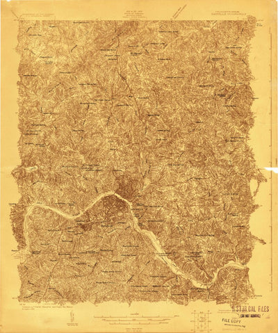 United States Geological Survey Danville, VA-NC (1923, 48000-Scale) digital map