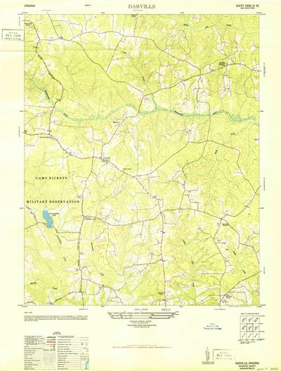 United States Geological Survey Danville, VA-NC (1949, 24000-Scale) digital map