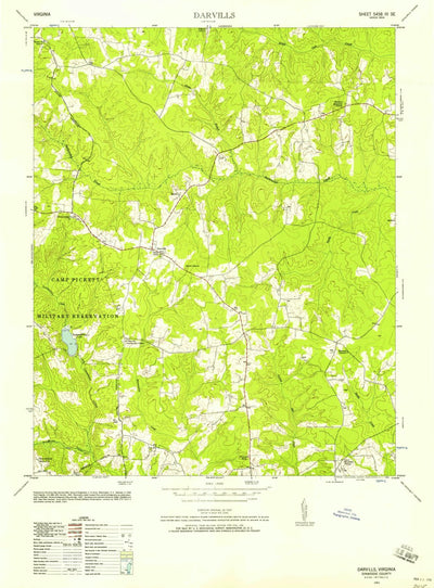 United States Geological Survey Danville, VA-NC (1951, 24000-Scale) digital map