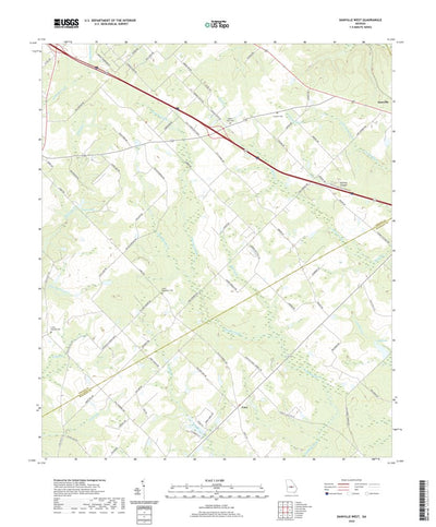 United States Geological Survey Danville West, GA (2020, 24000-Scale) digital map