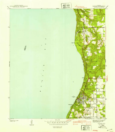 United States Geological Survey Daphne, AL (1941, 31680-Scale) digital map