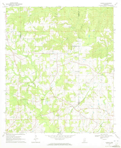 United States Geological Survey Darbun, MS (1970, 24000-Scale) digital map
