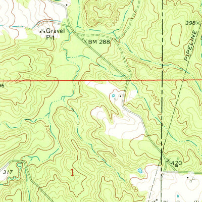 United States Geological Survey Darbun, MS (1970, 24000-Scale) digital map