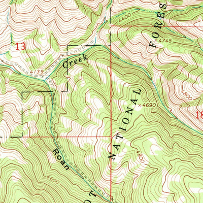 United States Geological Survey Darby, MT (1964, 24000-Scale) digital map