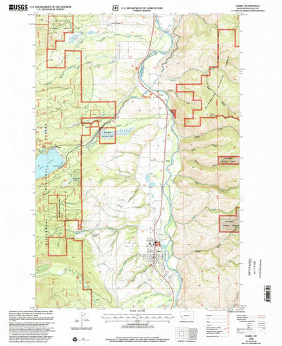 United States Geological Survey Darby, MT (1998, 24000-Scale) digital map