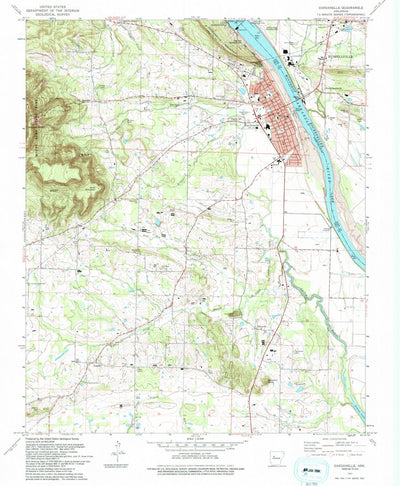 United States Geological Survey Dardanelle, AR (1993, 24000-Scale) digital map