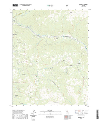 United States Geological Survey Dardanelle, CA (2021, 24000-Scale) digital map