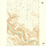 United States Geological Survey Dark Butte, MT (1954, 24000-Scale) digital map