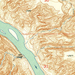 United States Geological Survey Dark Butte, MT (1954, 24000-Scale) digital map