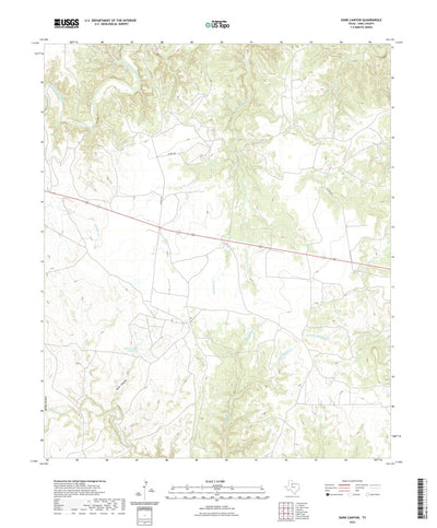 United States Geological Survey Dark Canyon, TX (2022, 24000-Scale) digital map