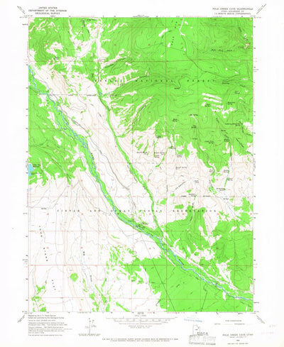 United States Geological Survey Dark Canyon, UT (1965, 24000-Scale) digital map