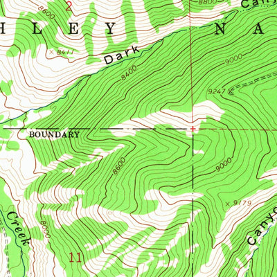 United States Geological Survey Dark Canyon, UT (1965, 24000-Scale) digital map