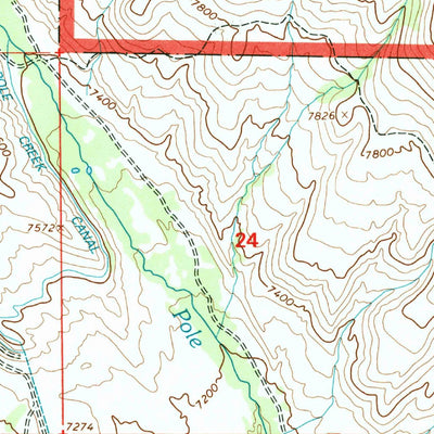 United States Geological Survey Dark Canyon, UT (1996, 24000-Scale) digital map