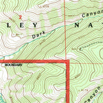 United States Geological Survey Dark Canyon, UT (1996, 24000-Scale) digital map