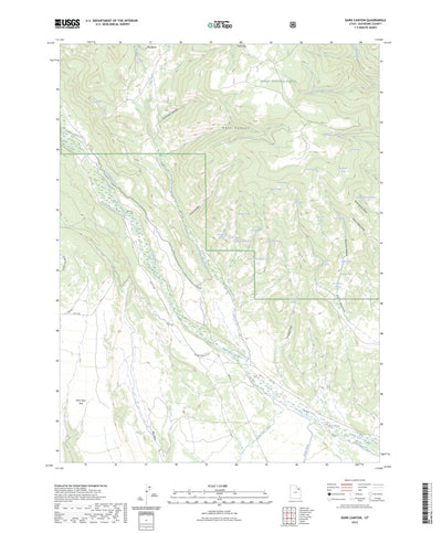 United States Geological Survey Dark Canyon, UT (2023, 24000-Scale) digital map