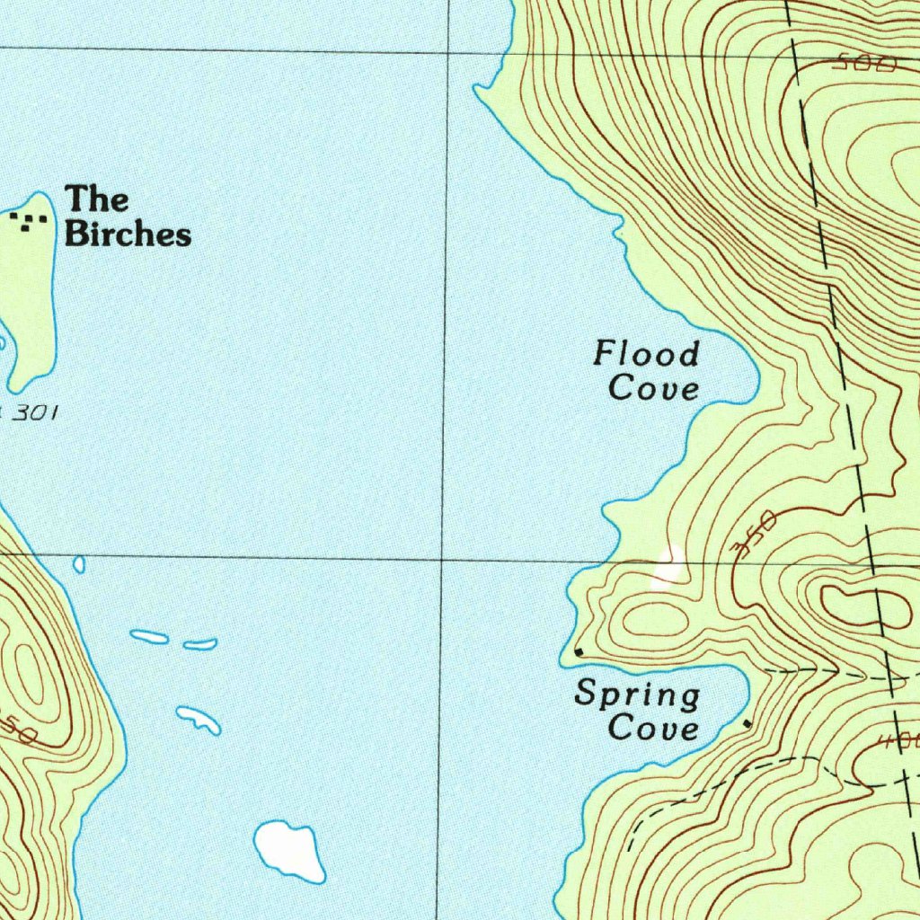 Dark Cove Mountain, ME (1990, 24000-Scale) Map by United States ...