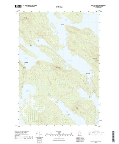United States Geological Survey Dark Cove Mountain, ME (2021, 24000-Scale) digital map