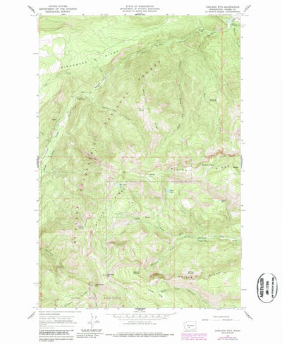 United States Geological Survey Darland Mountain, WA (1967, 24000-Scale) digital map