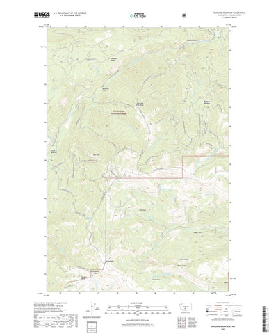 United States Geological Survey Darland Mountain, WA (2020, 24000-Scale) digital map
