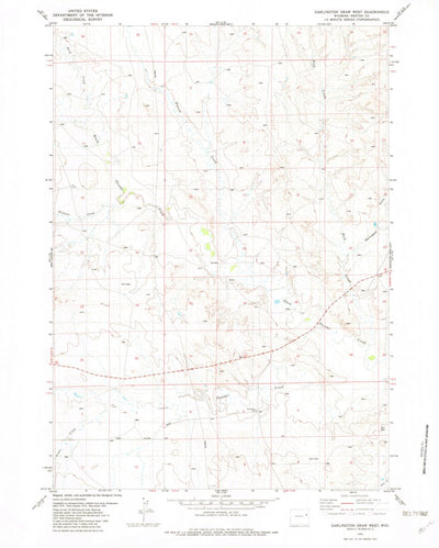 United States Geological Survey Darlington Draw West, WY (1982, 24000-Scale) digital map
