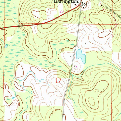 United States Geological Survey Darlington, FL-AL (1987, 24000-Scale) digital map