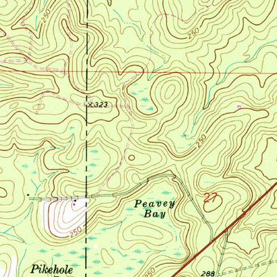United States Geological Survey Darlington, FL-AL (1987, 24000-Scale) digital map