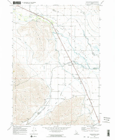 United States Geological Survey Darlington, ID (1969, 24000-Scale) digital map