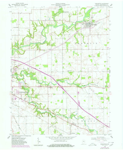 United States Geological Survey Darlington, IN (1958, 24000-Scale) digital map