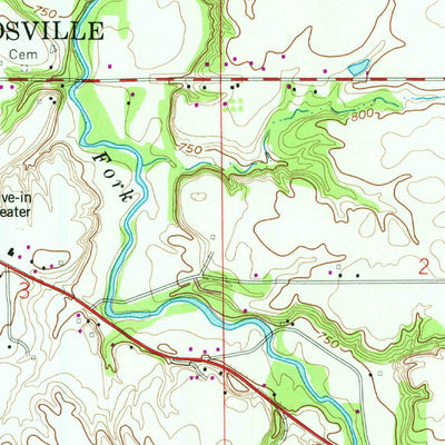 United States Geological Survey Darlington, IN (1958, 24000-Scale) digital map